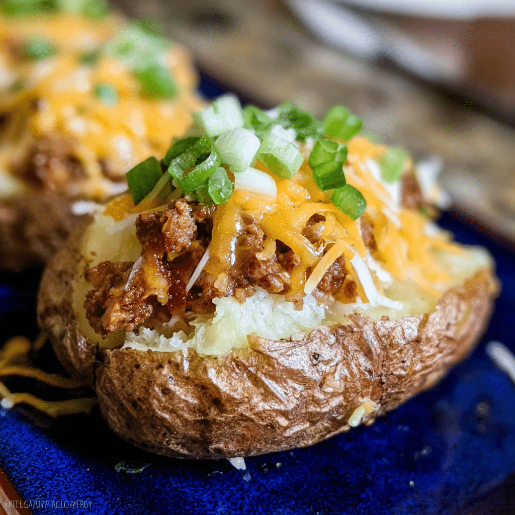 Loaded Cheesy Taco Baked Potatoes (Easy Family Dinner)
