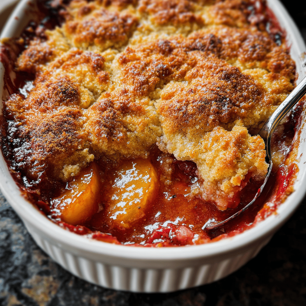 Mouthwatering Peach & Raspberry Cobbler (The Ultimate Summer Comfort Dessert)