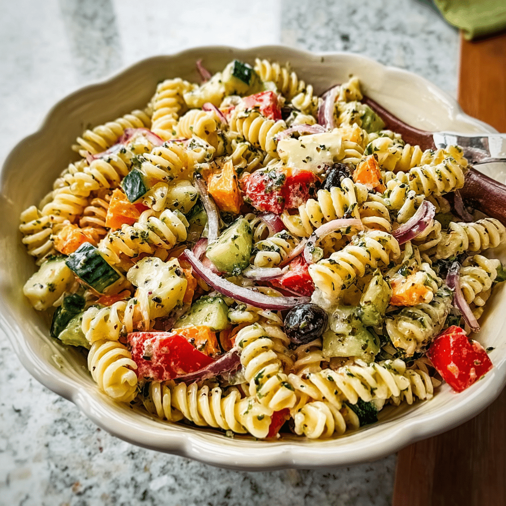 Pasta Salad with Homemade Dressing