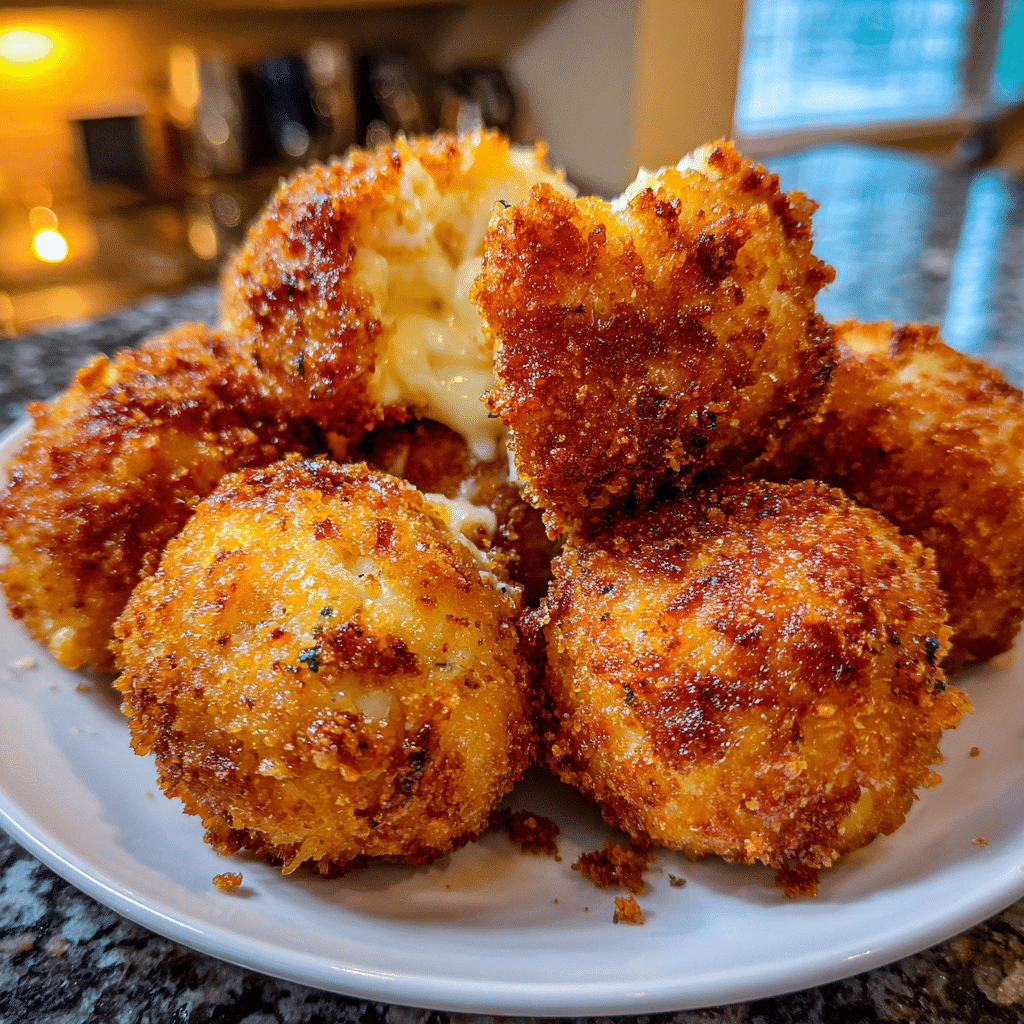 Copycat Cheesecake Factory Fried Mac & Cheese Balls (Easy Air Fryer Appetizer)