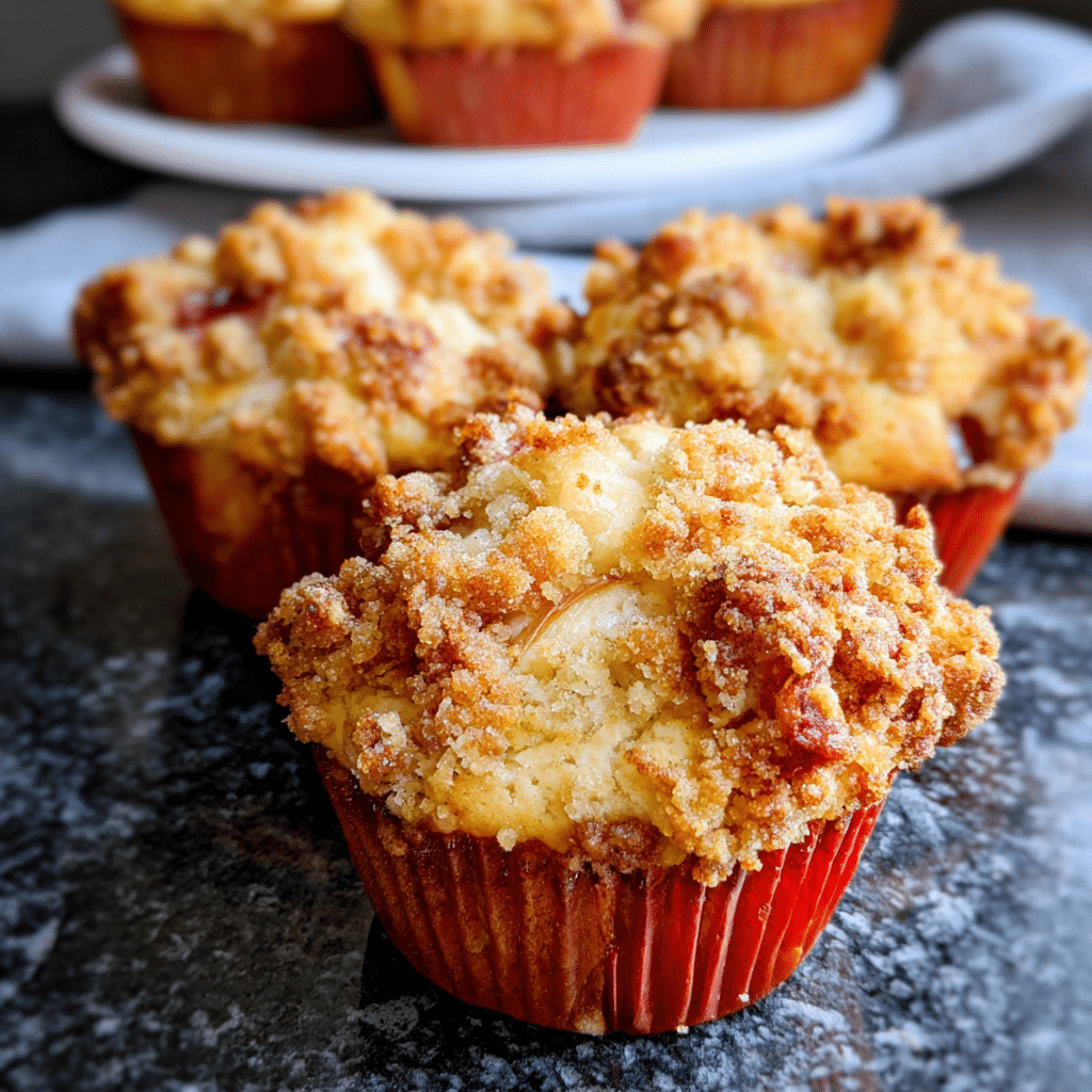 Nostalgic Rhubarb Muffins with Crumbly Topping (Easy Spring Baking Delight)