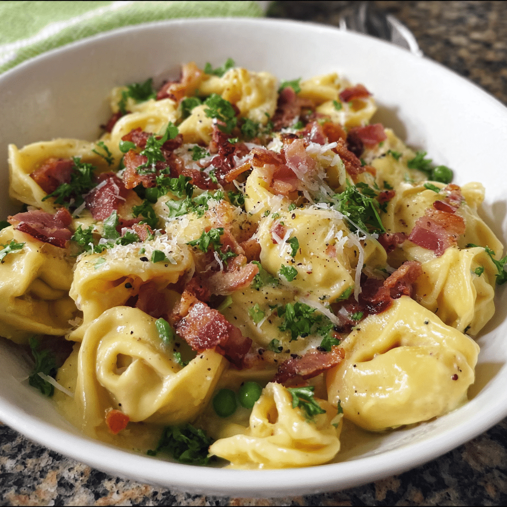 Tortellini Carbonara (Easy 30-Minute Weeknight Dinner)