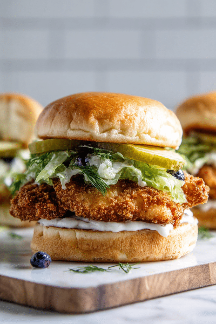 Ultimate Crispy Dill Chicken Sandwich Recipe with Homemade Aioli