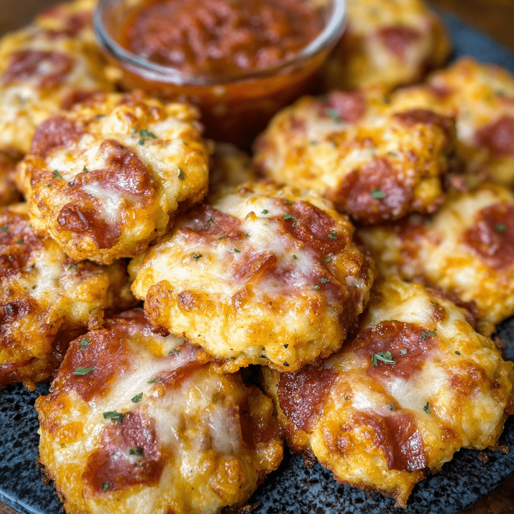 Keto Pepperoni Pizza Bites (Perfect for Low Carb Appetizers & Easy Dinner)