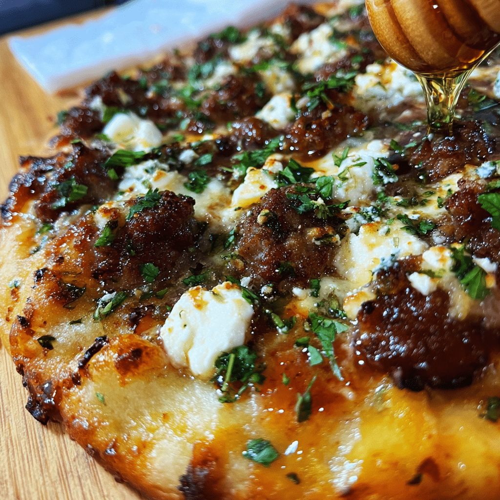 Sweet & Spicy Sausage Ricotta Honey Pizza (High-Protein Flavor-Packed Pizza Night)
