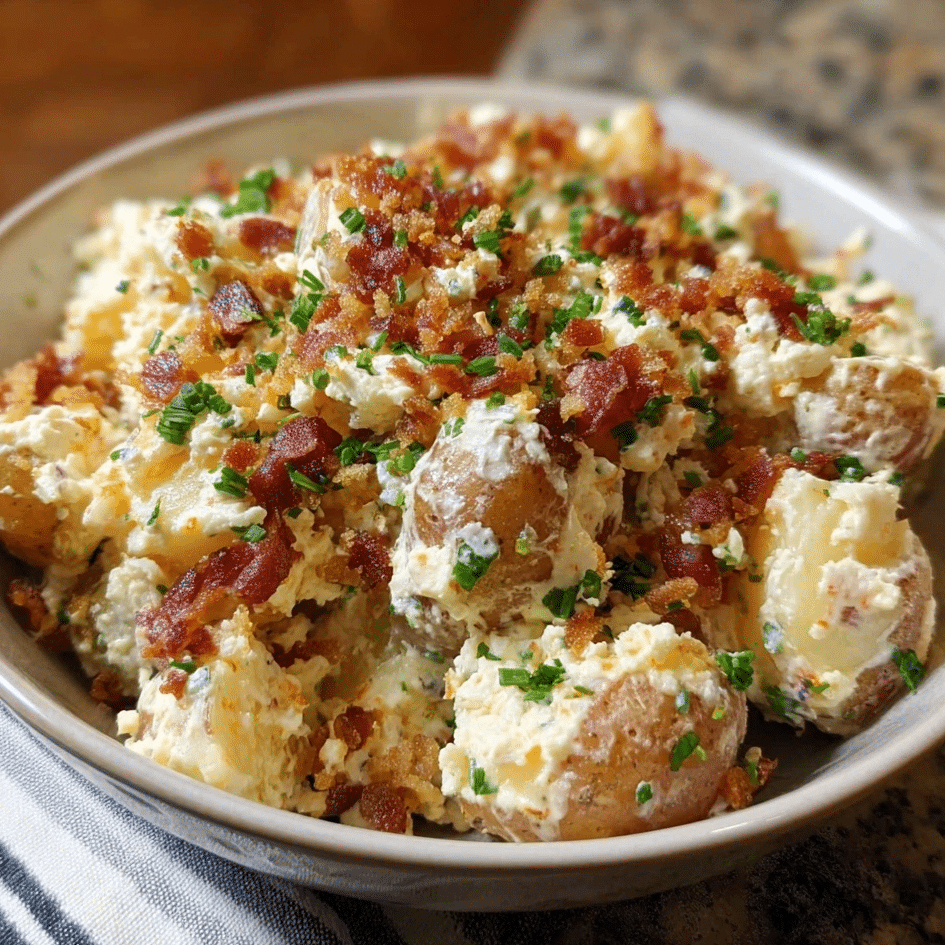 Ultimate Loaded Baked Potato Salad: The High-Protein Comfort Side Dish