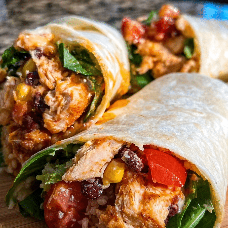 Healthy Southwest Chicken Wraps – 20-Minute Meal Prep Lunch