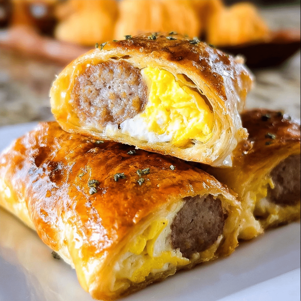 Easy Beef Sausage & Egg Breakfast Rolls | Make-Ahead Prep