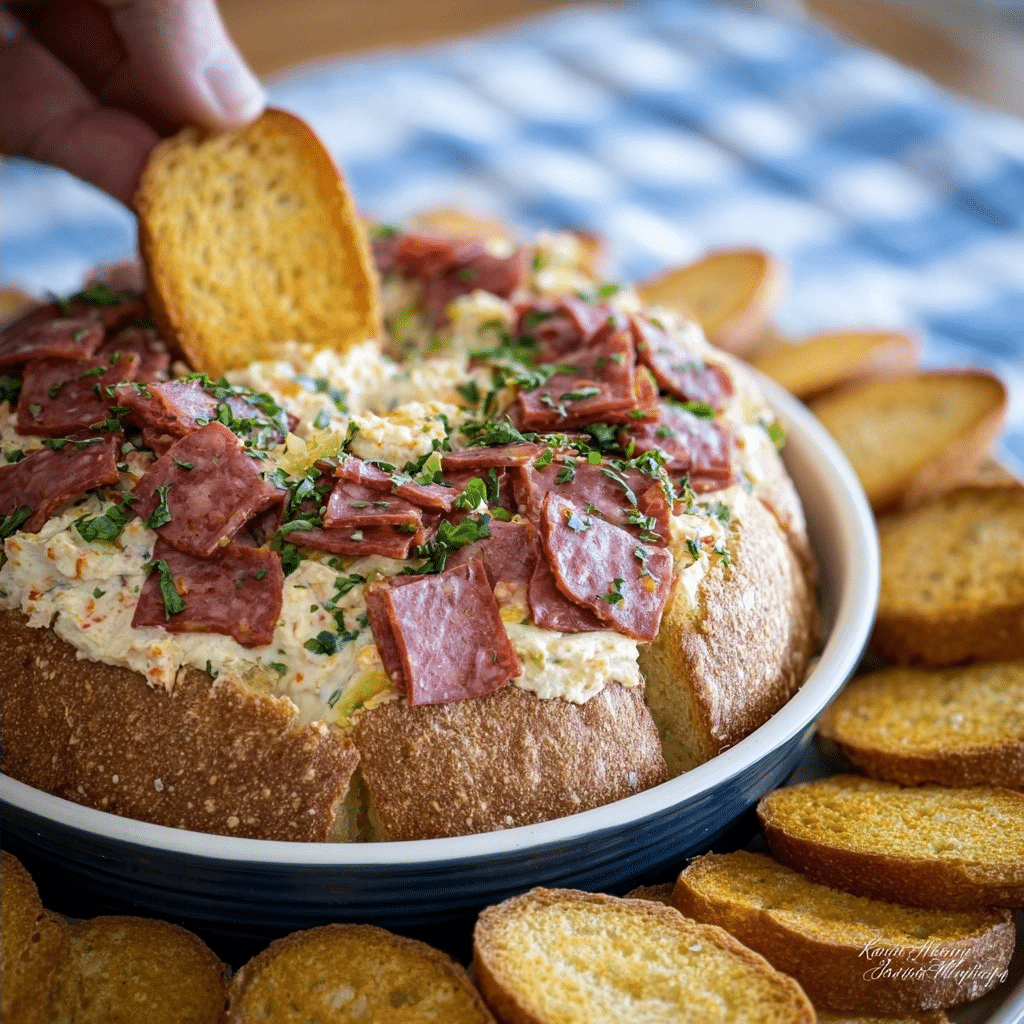 Creamy Italian Hoagie Dip | Low-Carb Summer Recipes High-Protein Party Appetizer