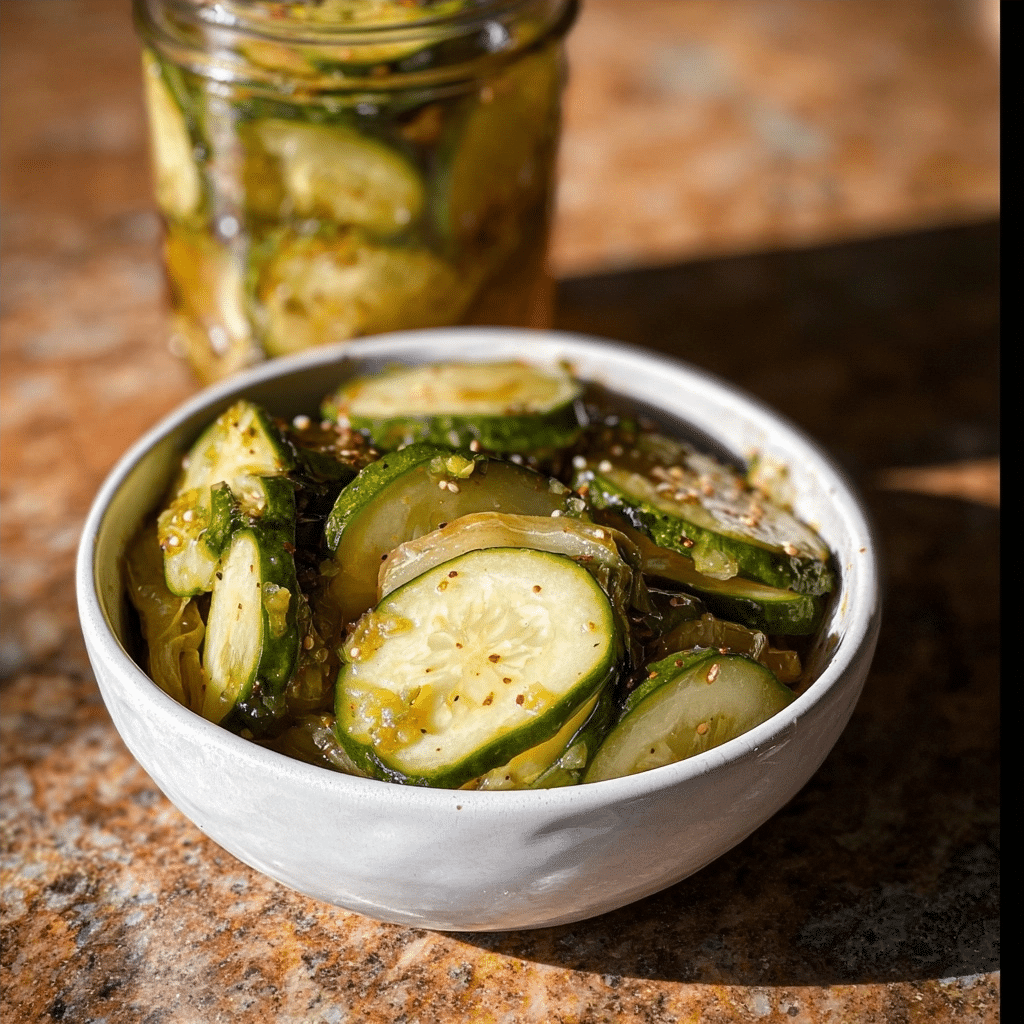 Quick & Sweet Refrigerator Pickles Recipe
