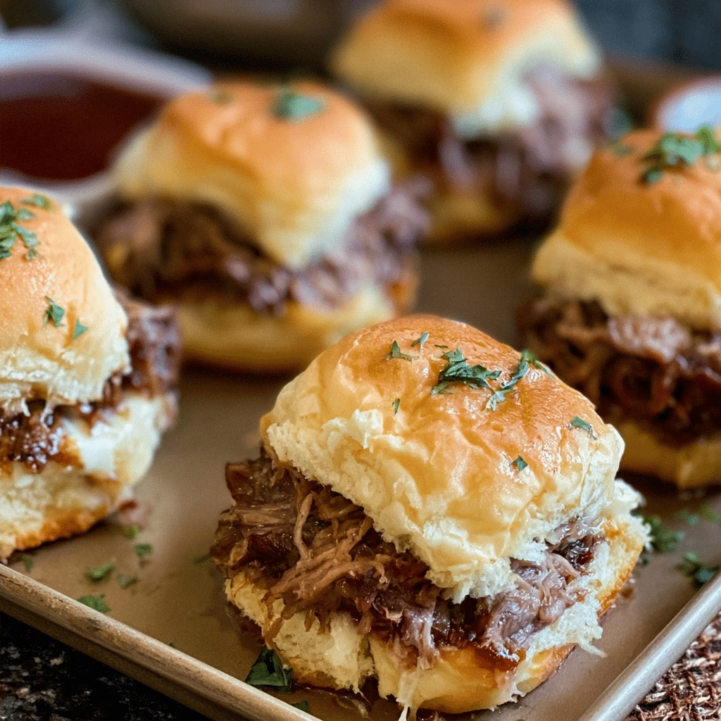 Easy French Dip Sliders | Best Game Day Party Appetizer