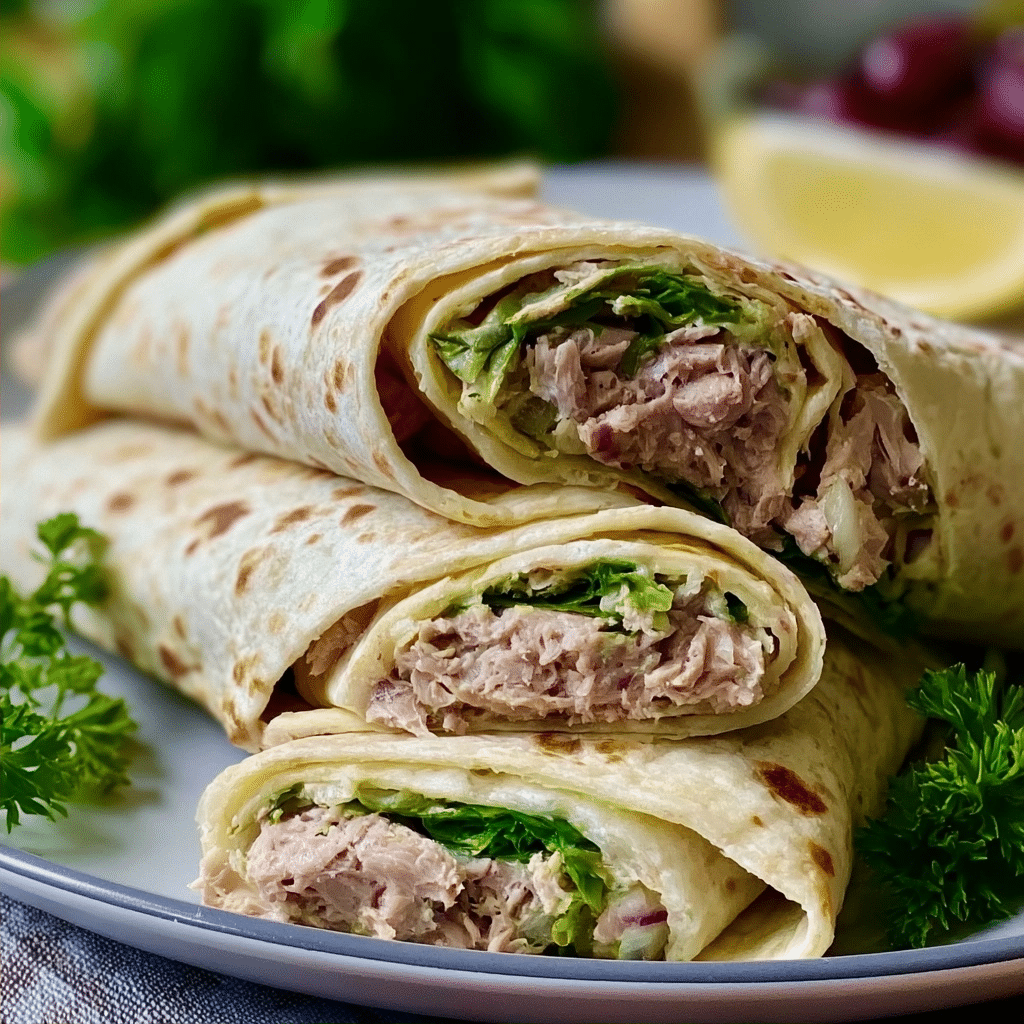 Wrap au Thon 🐟 – The Easiest French Tuna Wrap for Lunch