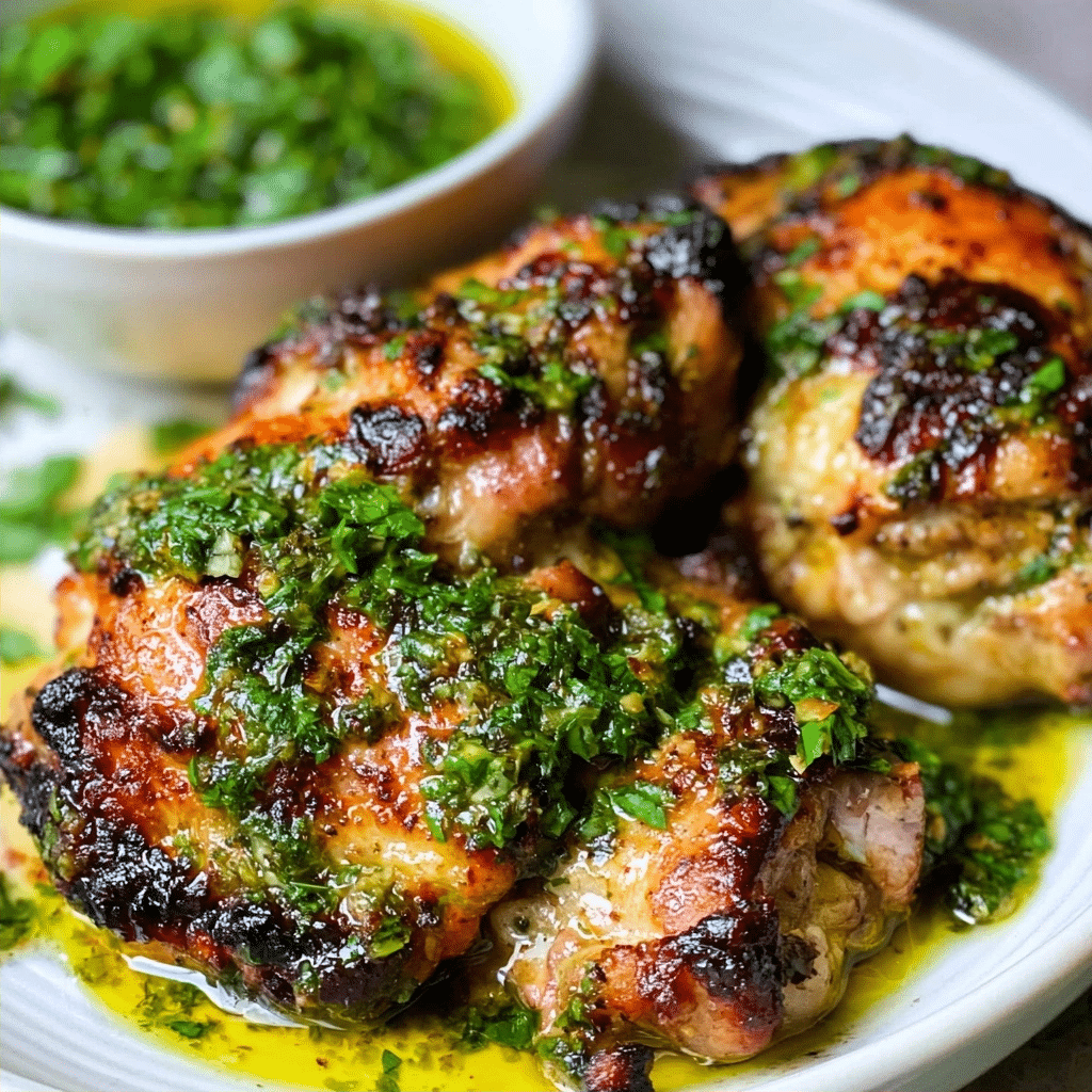 Flavorful Chimichurri Chicken Thighs | Easy Healthy Dinner