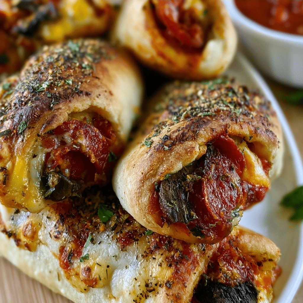 High-Protein Turkey Pepperoni Pizza Rolls (Healthy Snack Prep)