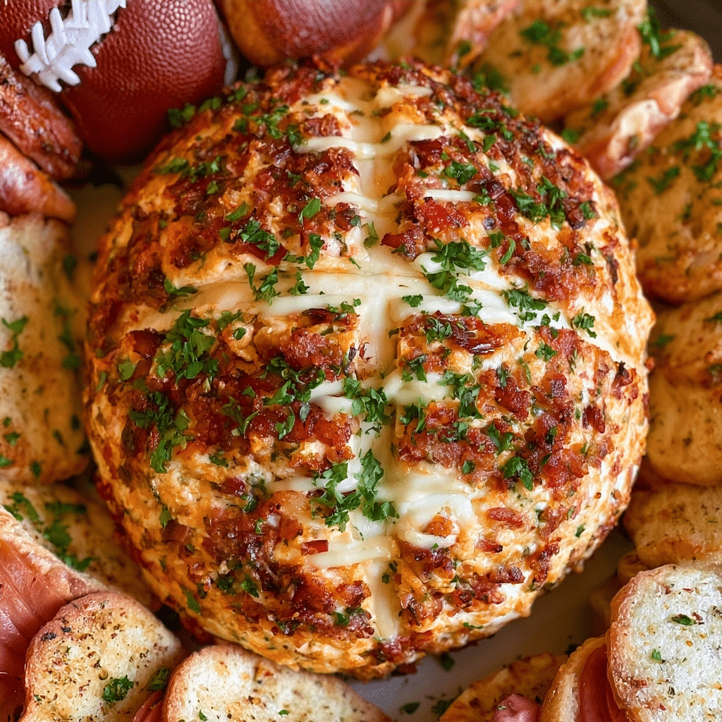 Football Cheese Ball– Easy Football Snack Tray Inspiration