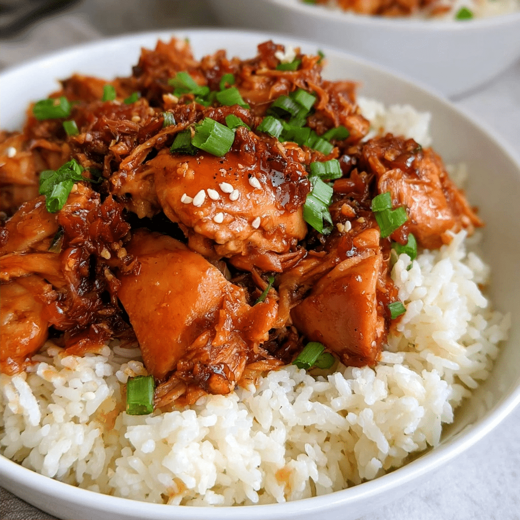 Easy Slow Cooker Honey Garlic Chicken | Crockpot Dinner
