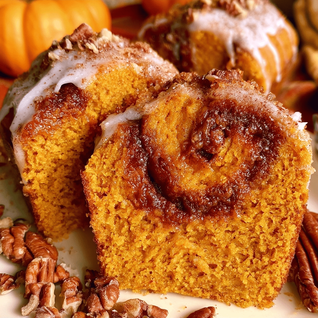 Easy Mini Pumpkin Bread with a Gooey Cinnamon Swirl