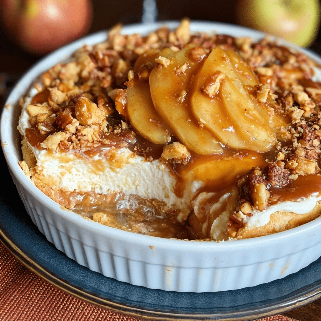 Easy No-Bake Caramel Apple Cheesecake Dip