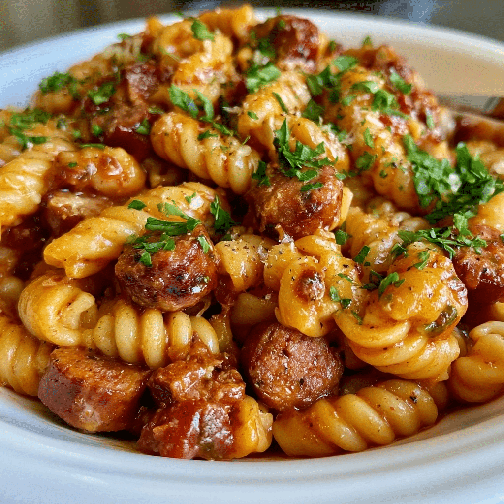One-Pot Honey BBQ Sausage Pasta | Easy Weeknight Dinner