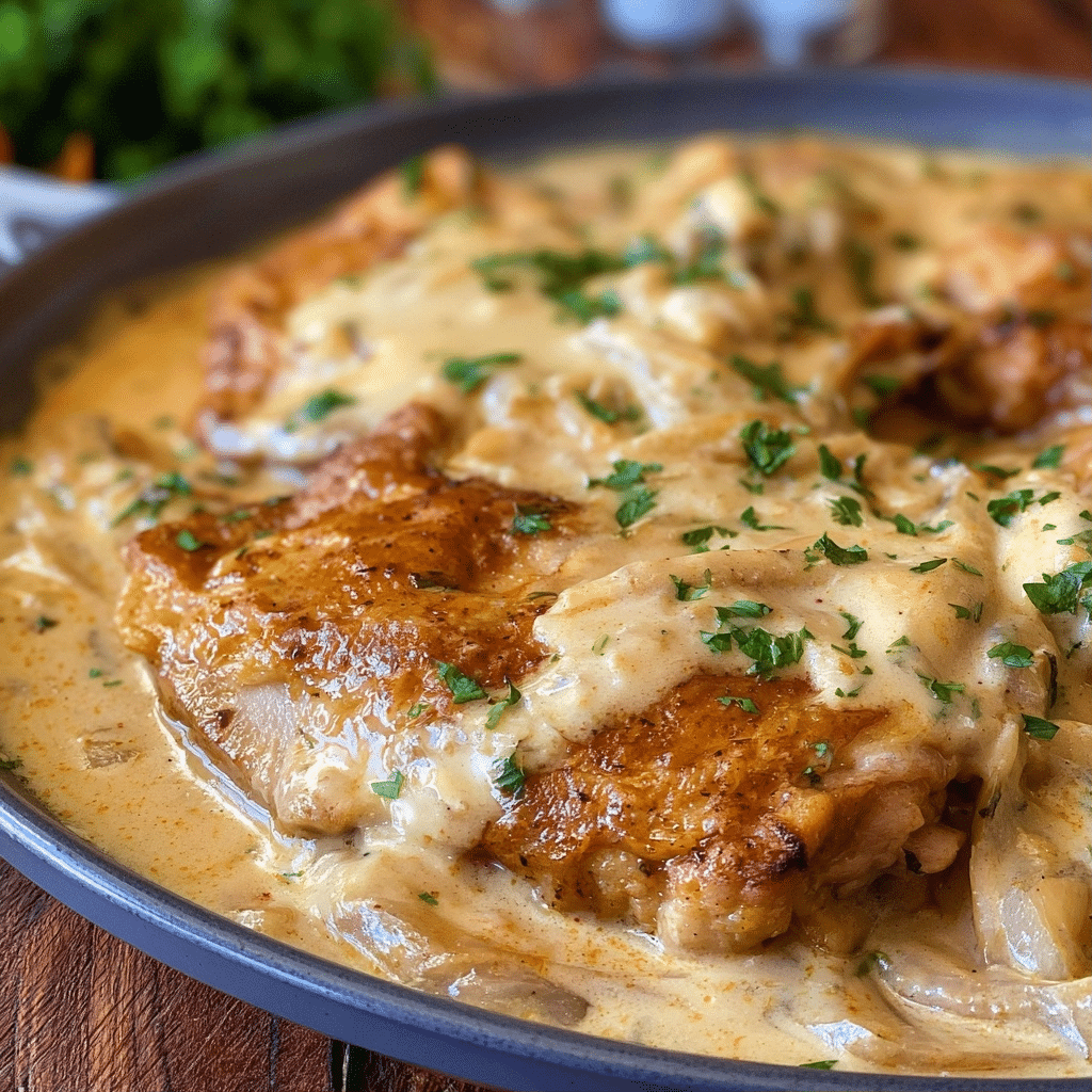 Comforting Creamy Chicken Thighs & Gravy (Easy Weeknight Dinner)