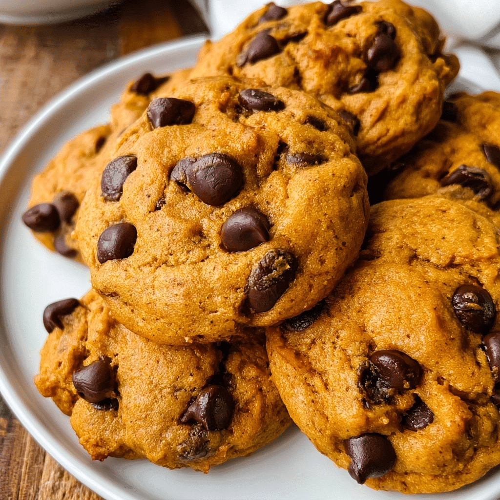 The Best Soft Pumpkin Chocolate Chip Cookies (Easy Fall Dessert)