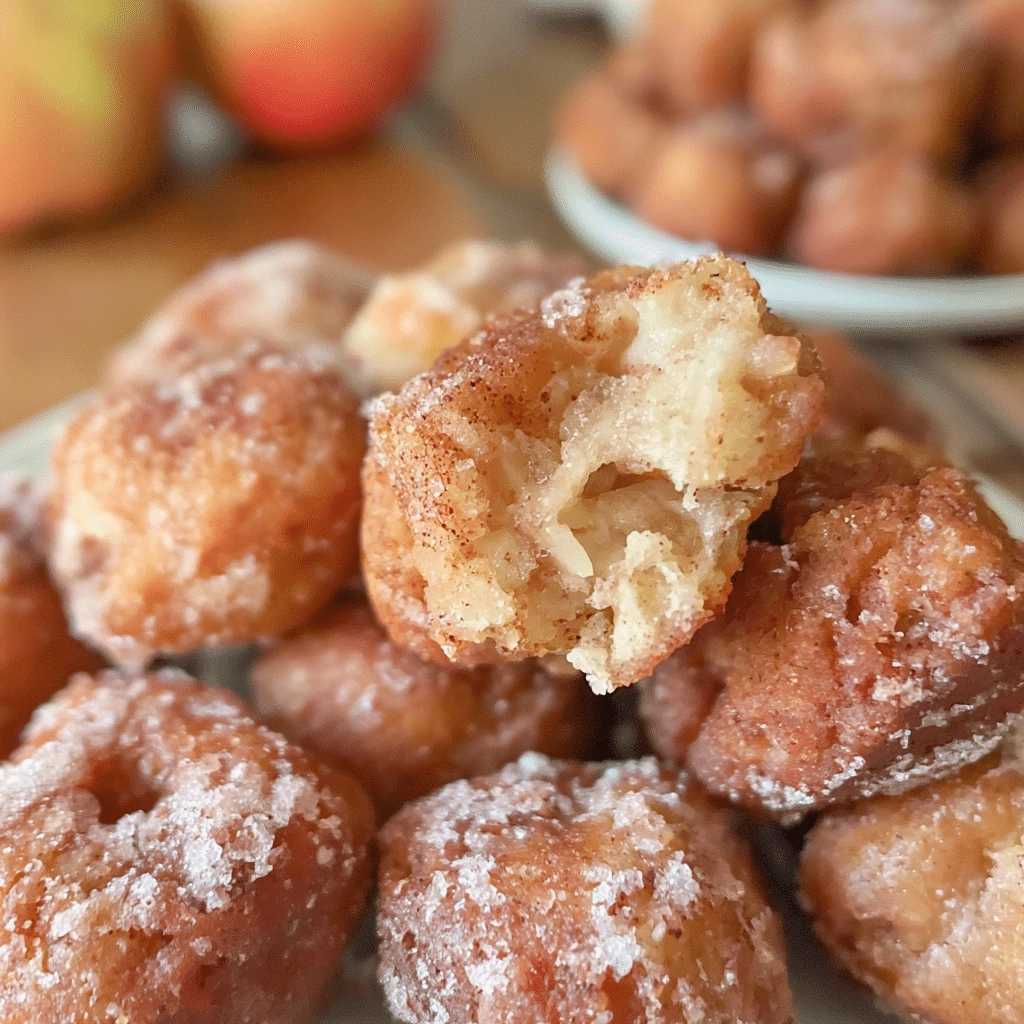 Mini Apple Fritter Bites | Cozy Donut Holes