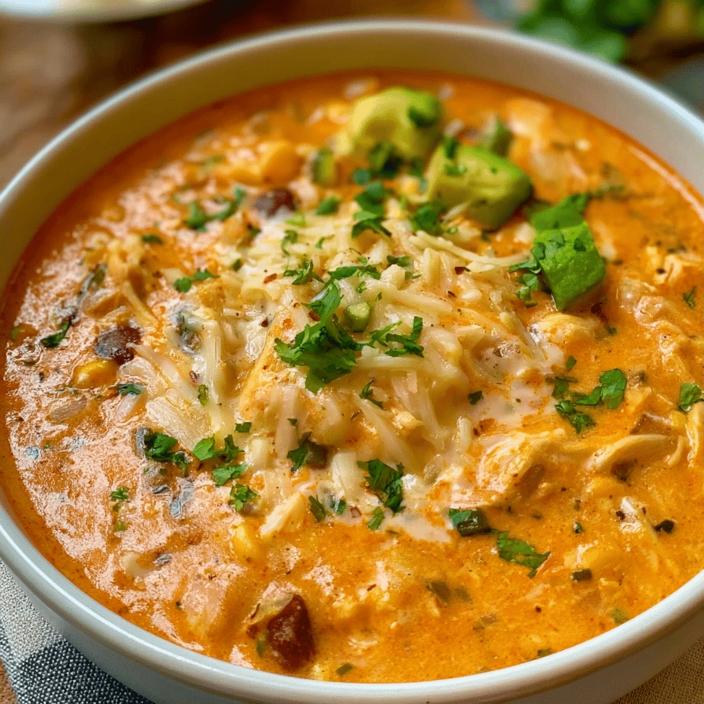 Creamy Chicken Enchilada Soup – Easy Mexican-Inspired Dinner