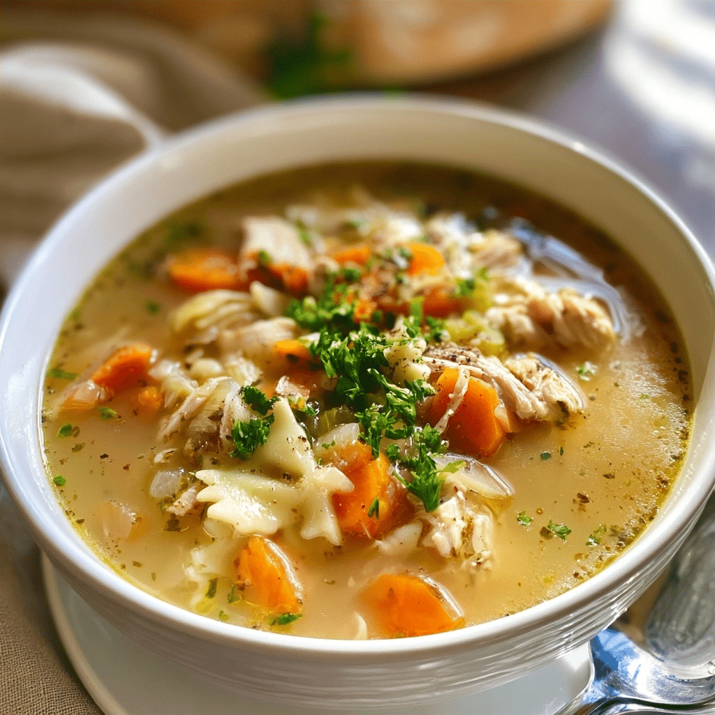 Cozy Leftover Turkey and Chicken Soup (Easy Dinner)