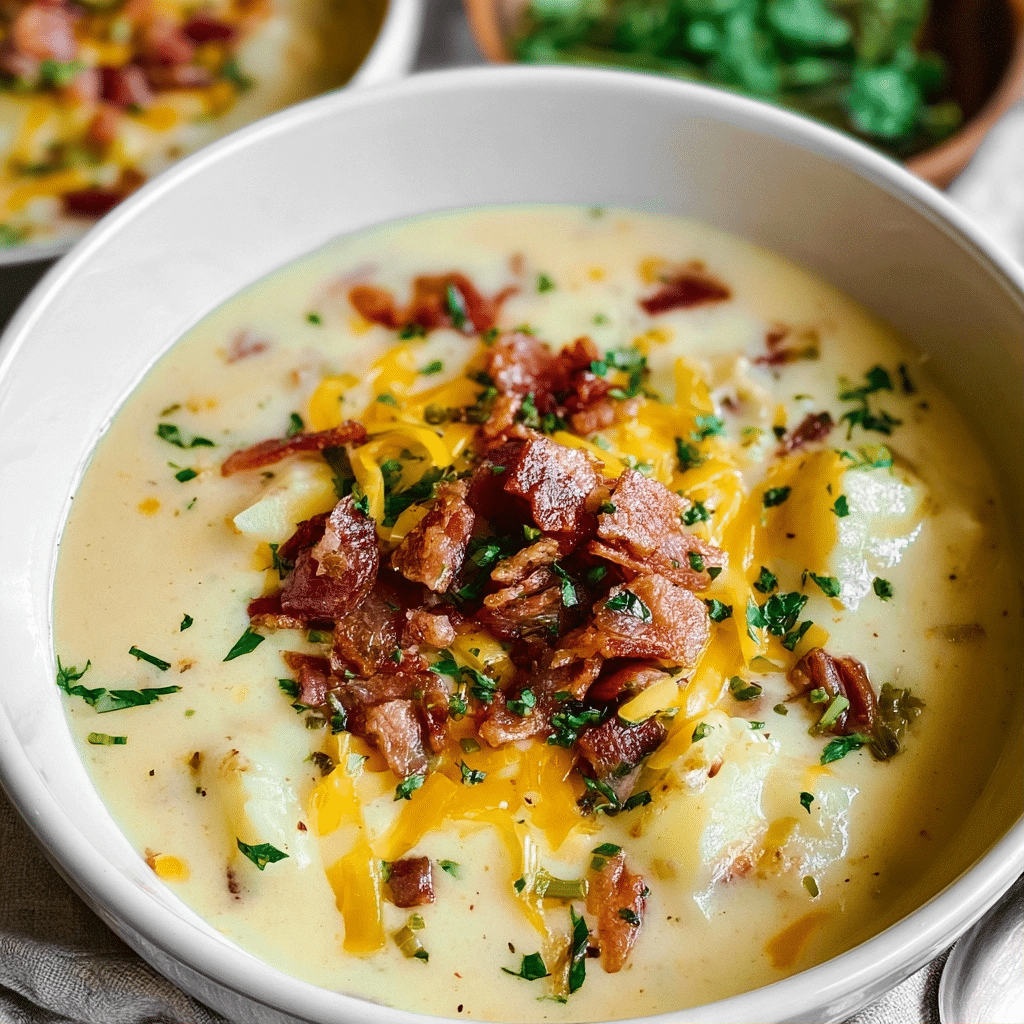 Crockpot Loaded Potato Soup Recipe (Easy Slow Cooker Meal)