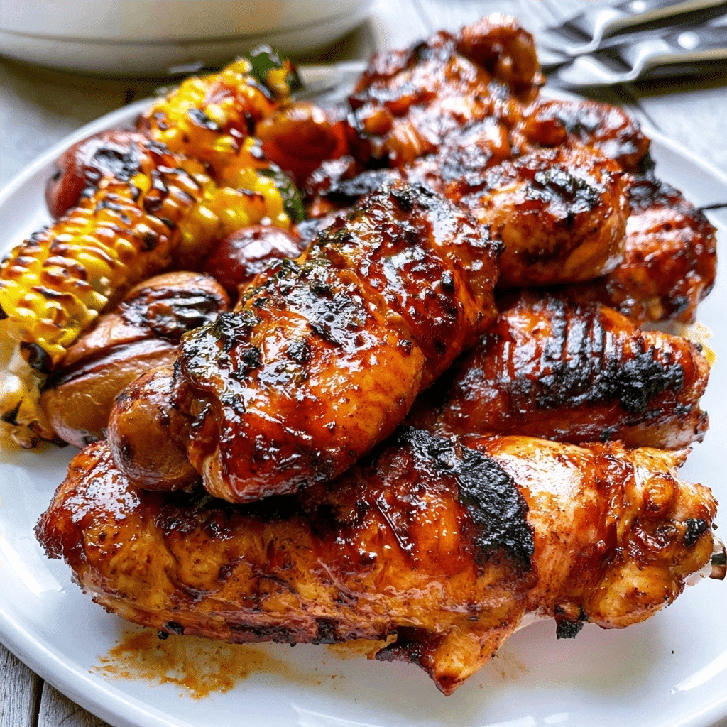 The Best Juicy Grilled BBQ Chicken