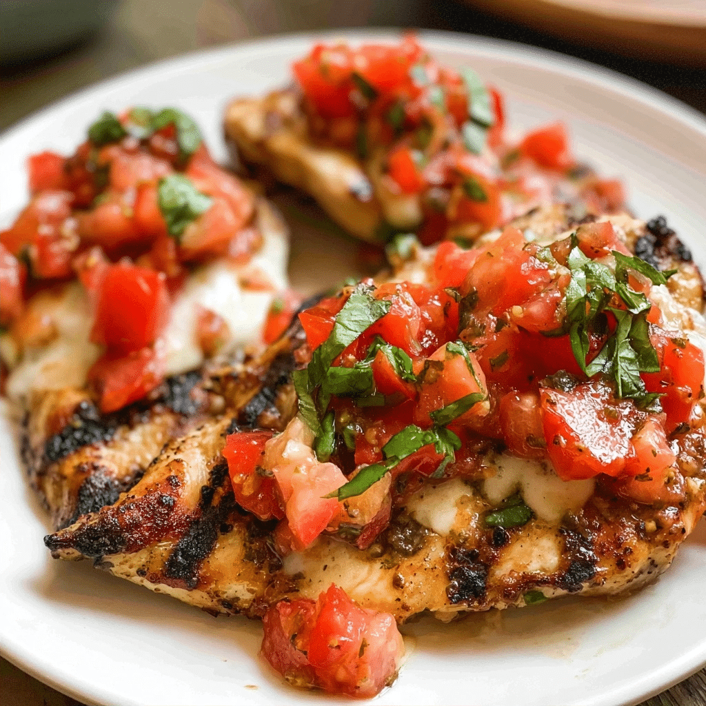 Easy Grilled Bruschetta Chicken (Fresh Summer Dinner)