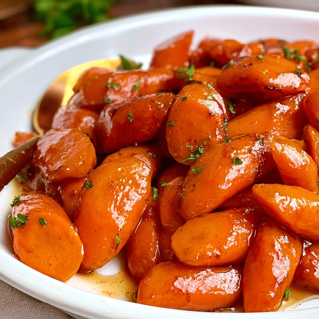 Easy Slow Cooker Maple Glazed Carrots