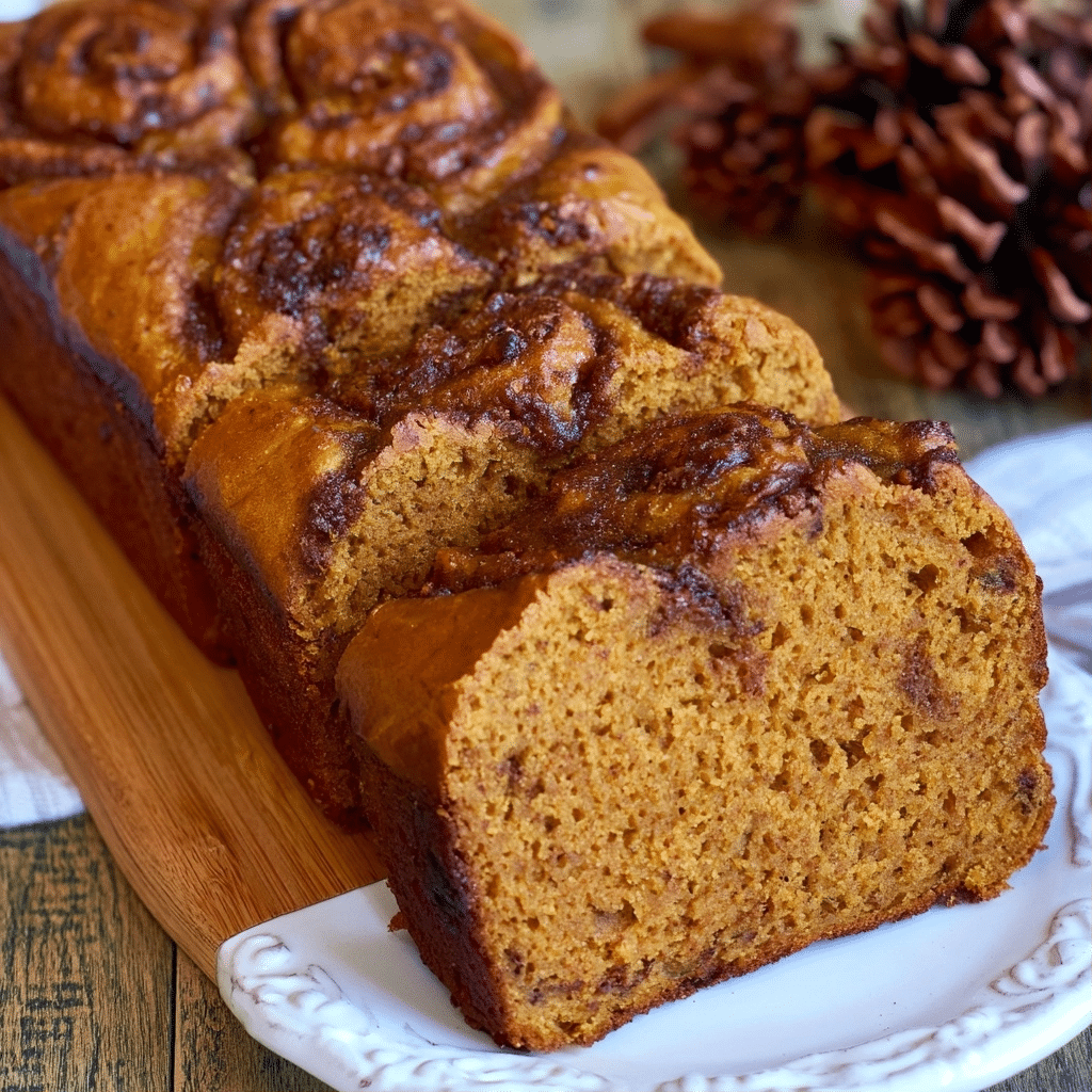 Pumpkin Bread Loaves with Cinnamon Swirl | Easy Fall Baking Recipe