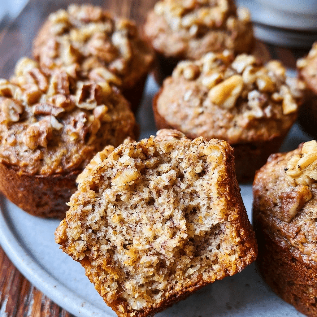 Grain-Free Maple Pecan Banana Bread Muffins | Easy Breakfast Idea