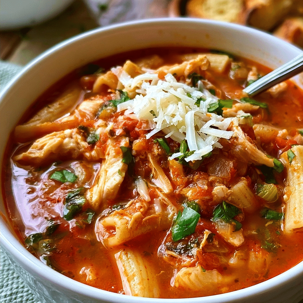 Crock Pot Chicken Parmesan Soup Recipe | Easy Comfort Food Dinner