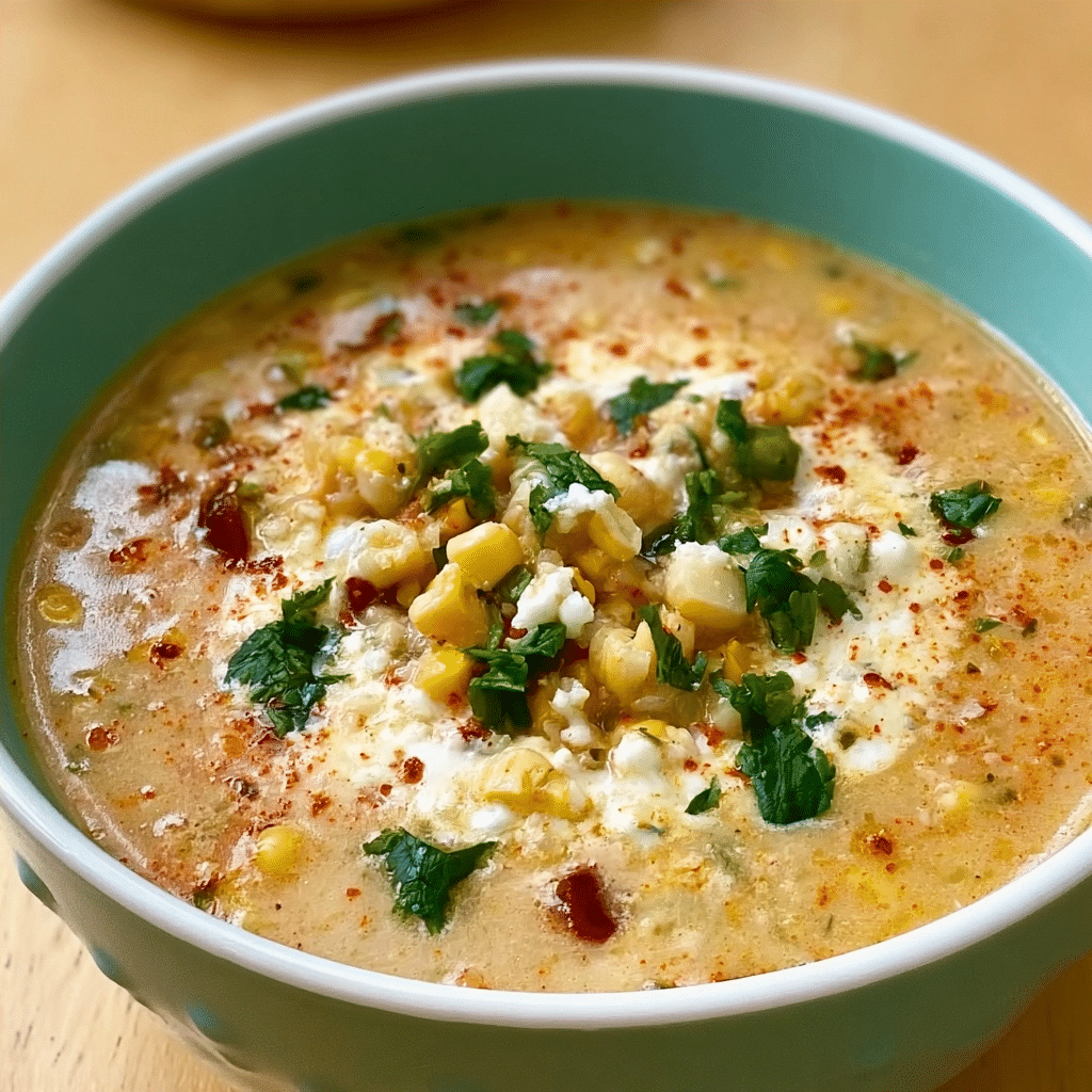 Mexican Street Corn Soup Crockpot Recipe | Cozy Easy Dinner