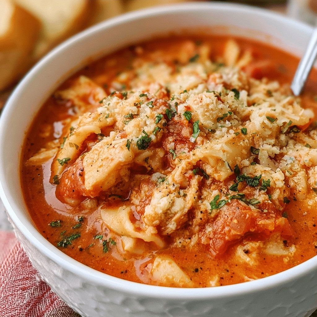 Cozy Crock Pot Chicken Parmesan Soup Recipe